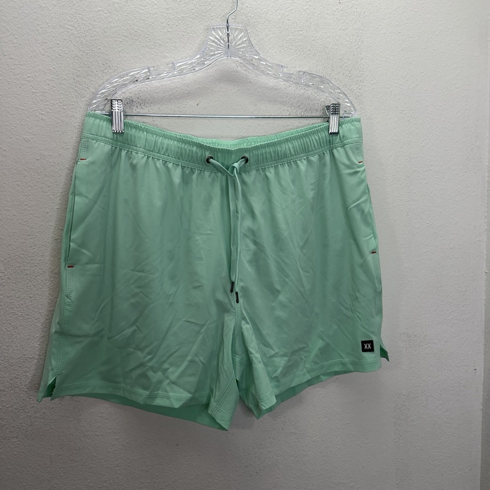 SAXX OH BUOY 2N1 Ballpark Pouch® Swim Trunks 5" Inseam Mens XL Board Shorts Blue